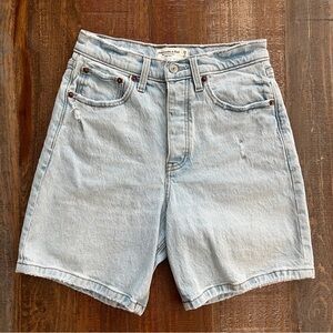 Abercrombie & Fitch Light Blue Jean Shorts